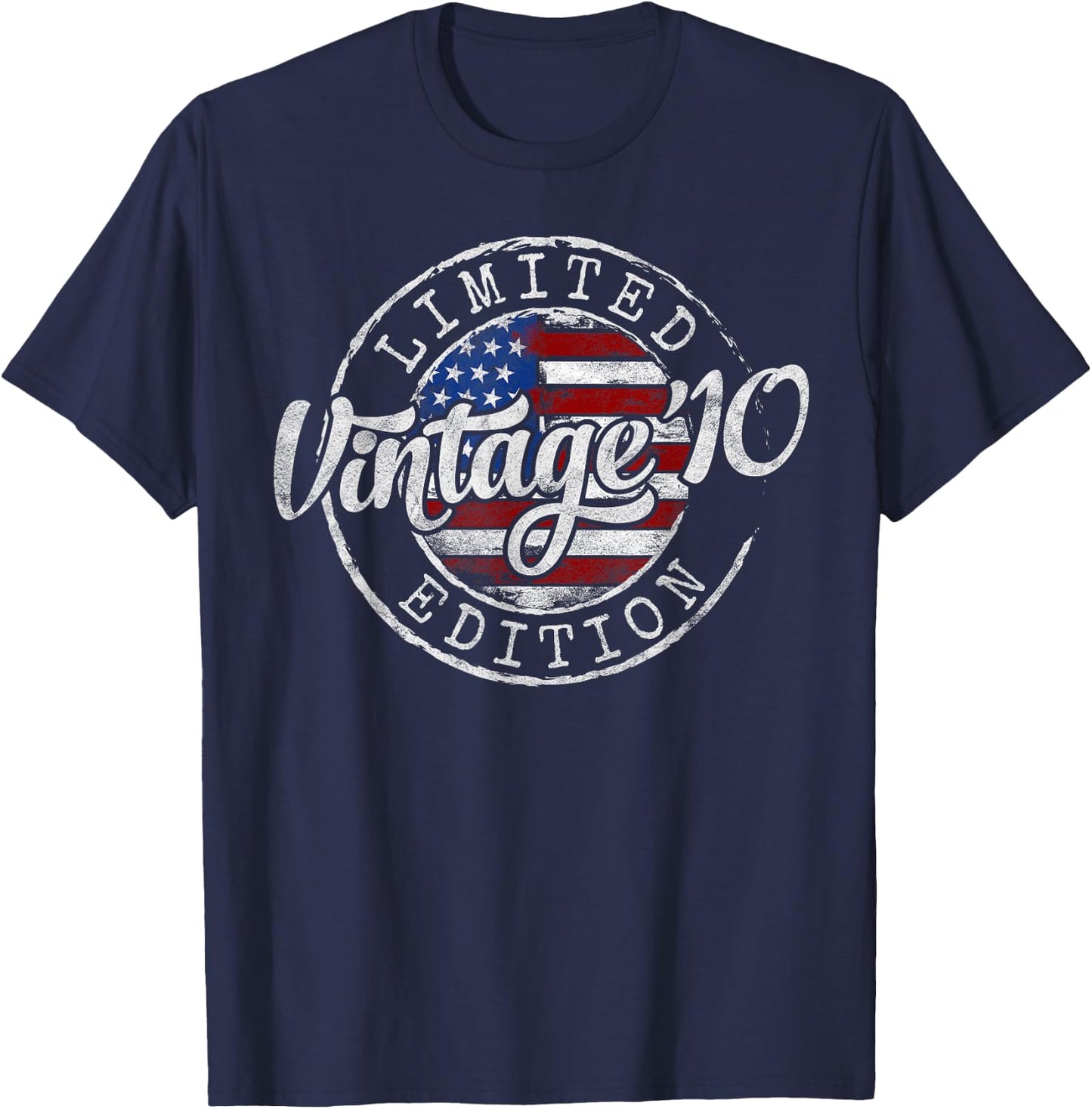 Vintage 2010 15th Birthday Gifts for Boy Girl 15 Year Old T-Shirt - T-Shirt | Navy