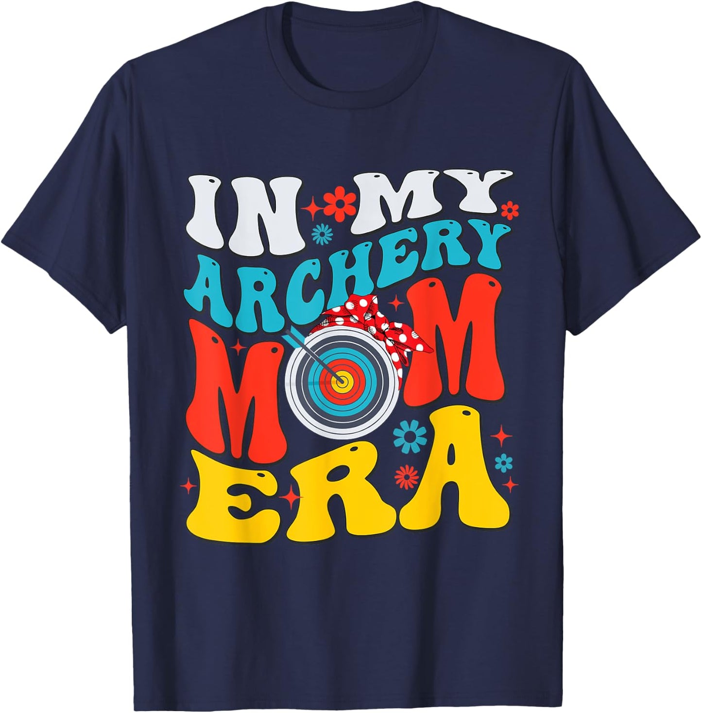 Retro In My Archery Mom Era Mama Boy T-Shirt - T-Shirt | Navy