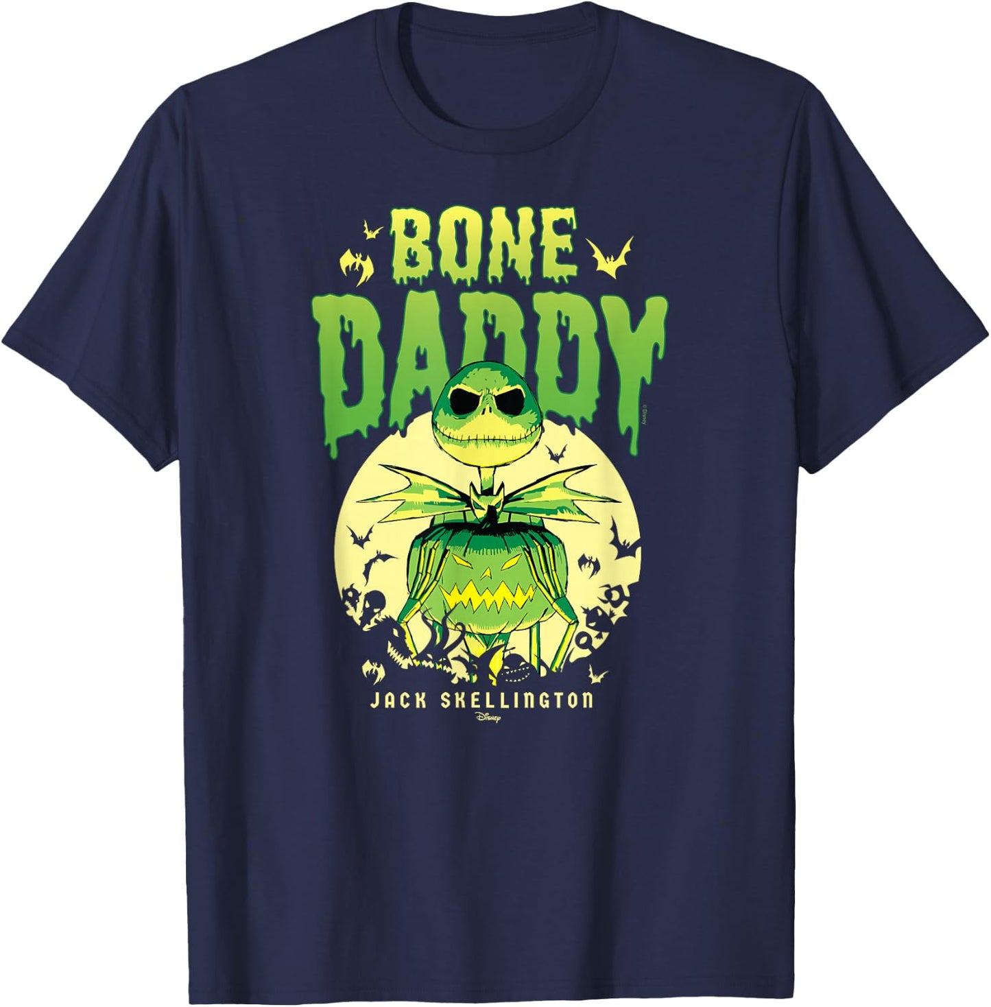 The Nightmare Before Christmas - Bone Daddy T-Shirt - T-Shirt | Navy