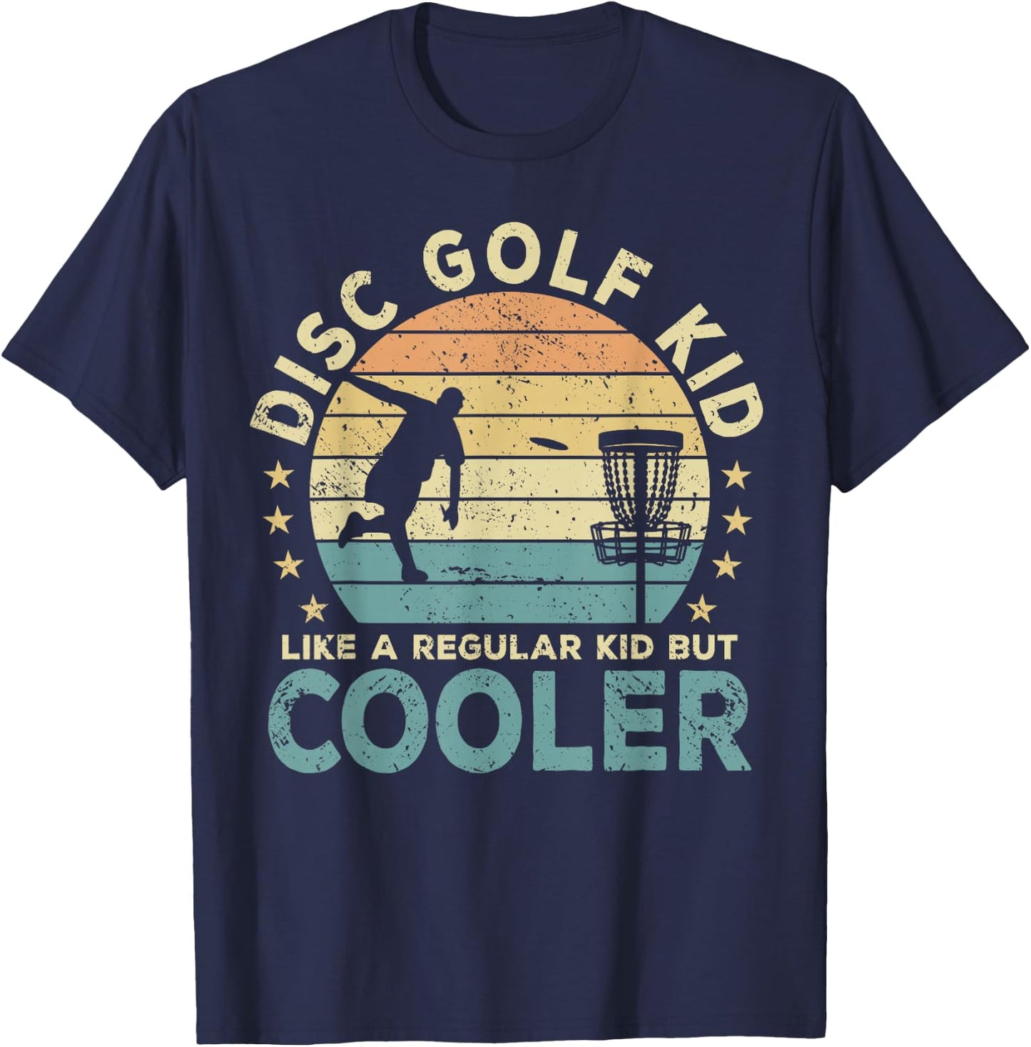 Disc Golf Kid Disc Golf Player Funny T-Shirt - T-Shirt | Navy