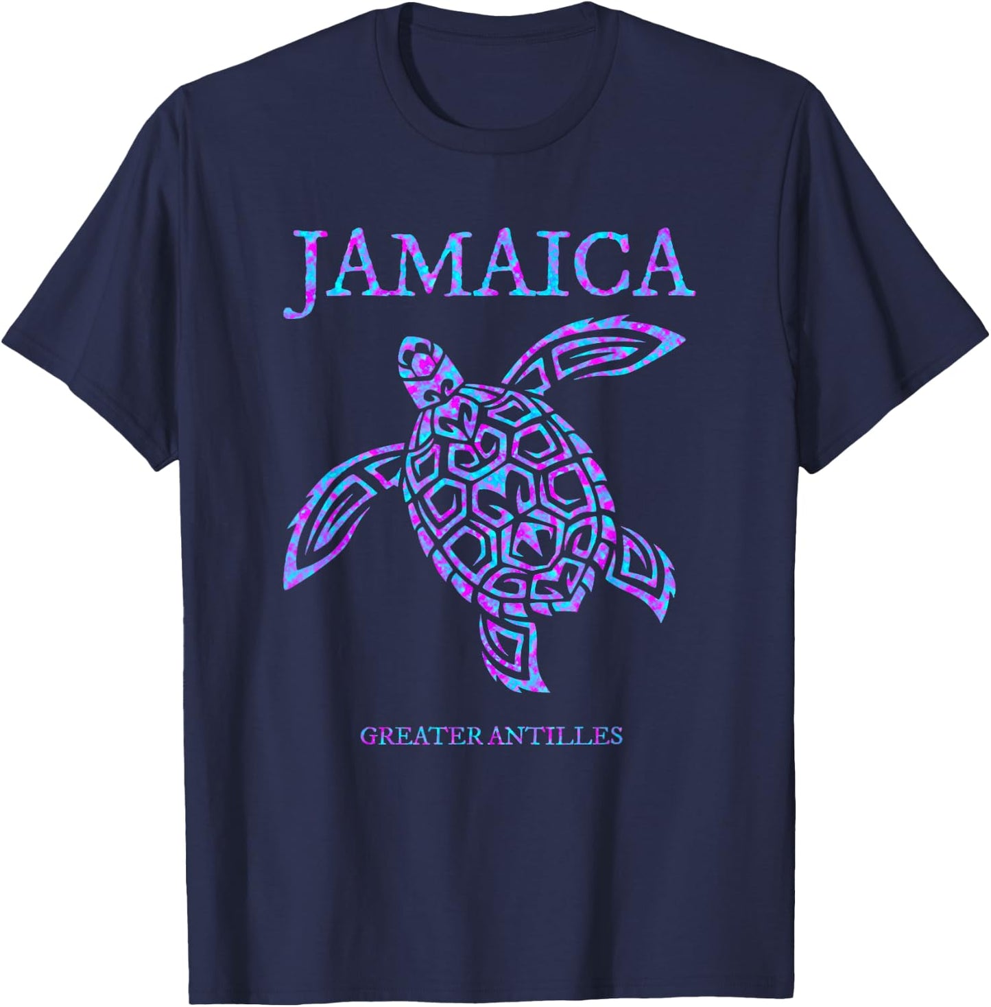 Jamaica Sea Turtle Jamaican Girls Vacation Souvenir T-Shirt - T-Shirt | Navy
