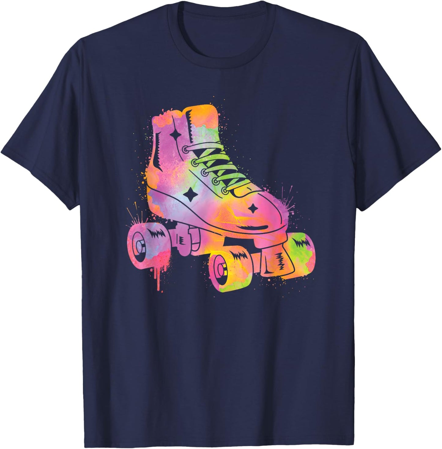 Roller Skater Rollerskate Women Girls Roller Skating Kids T-Shirt - T-Shirt | Navy