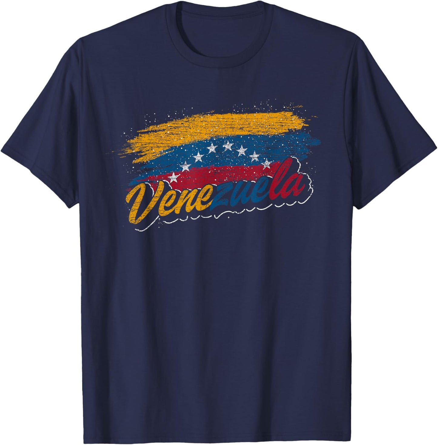 Latin American Gift Venezuela Flag Caracas Pride Venezuela T-Shirt - T-Shirt | Navy