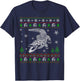Ugly Christmas Sweater for Alligator Lovers Funny Ugly T-Shirt - T-Shirt | Navy