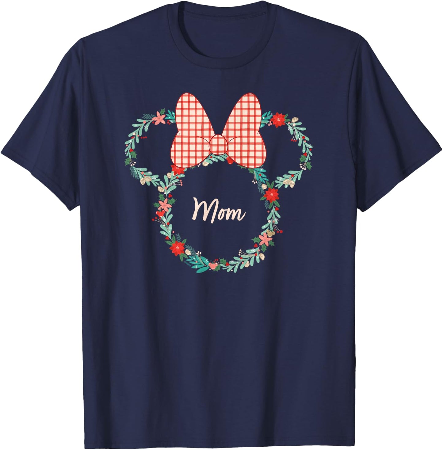 Disney Minnie Mouse Christmas Family Vacation Trip Mom T-Shirt - T-Shirt | Navy