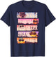 The Bad Guys Sunglasses Character Stacked Panels T-Shirt - T-Shirt | Navy