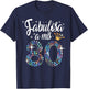 Women's 80th Birthday in Spanish Fabulosa a mis 80 años T-Shirt - T-Shirt | Navy