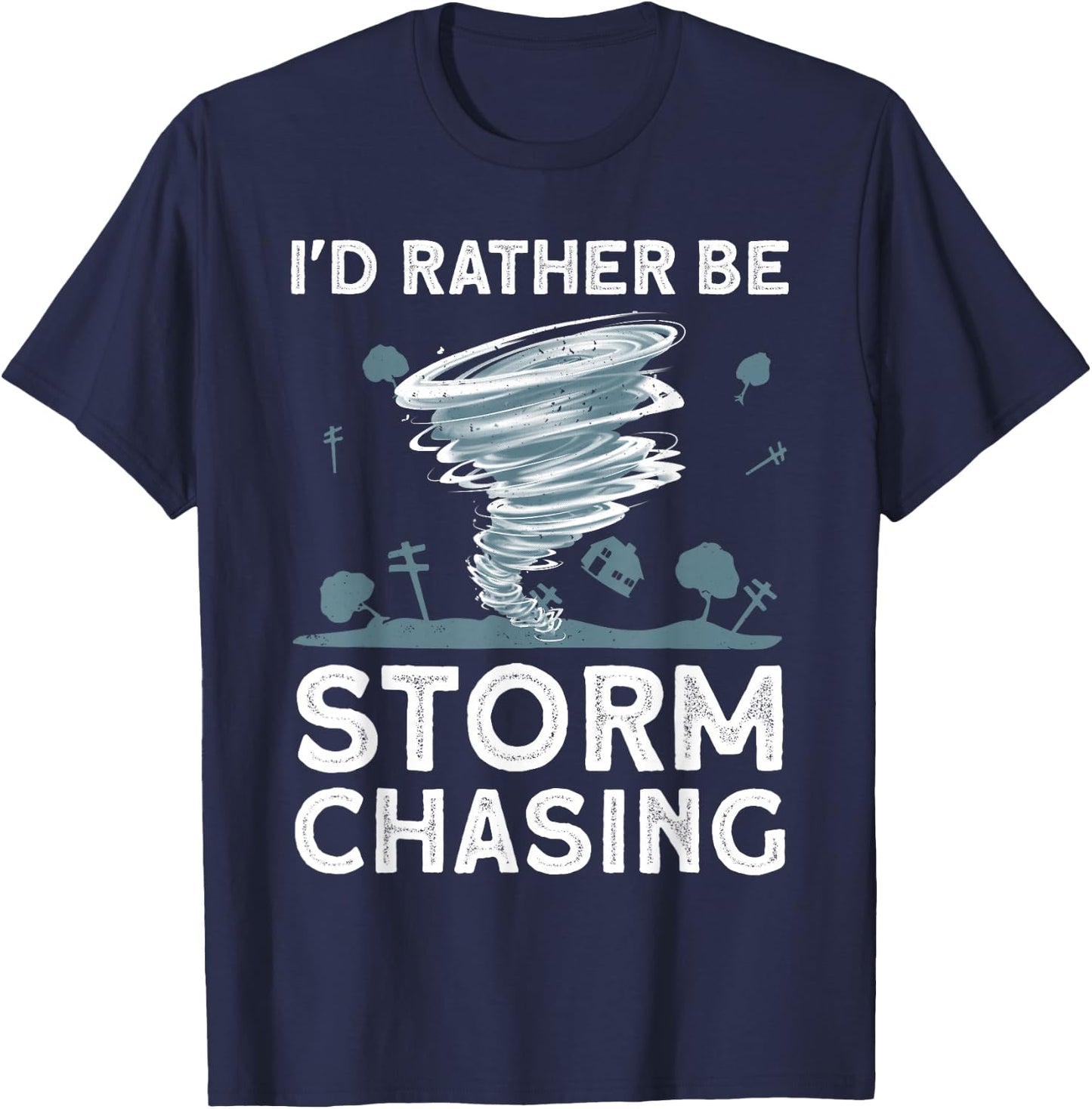 Cool Storm Chasing Women Kids Hurricane Hunter T-Shirt - T-Shirt | Navy