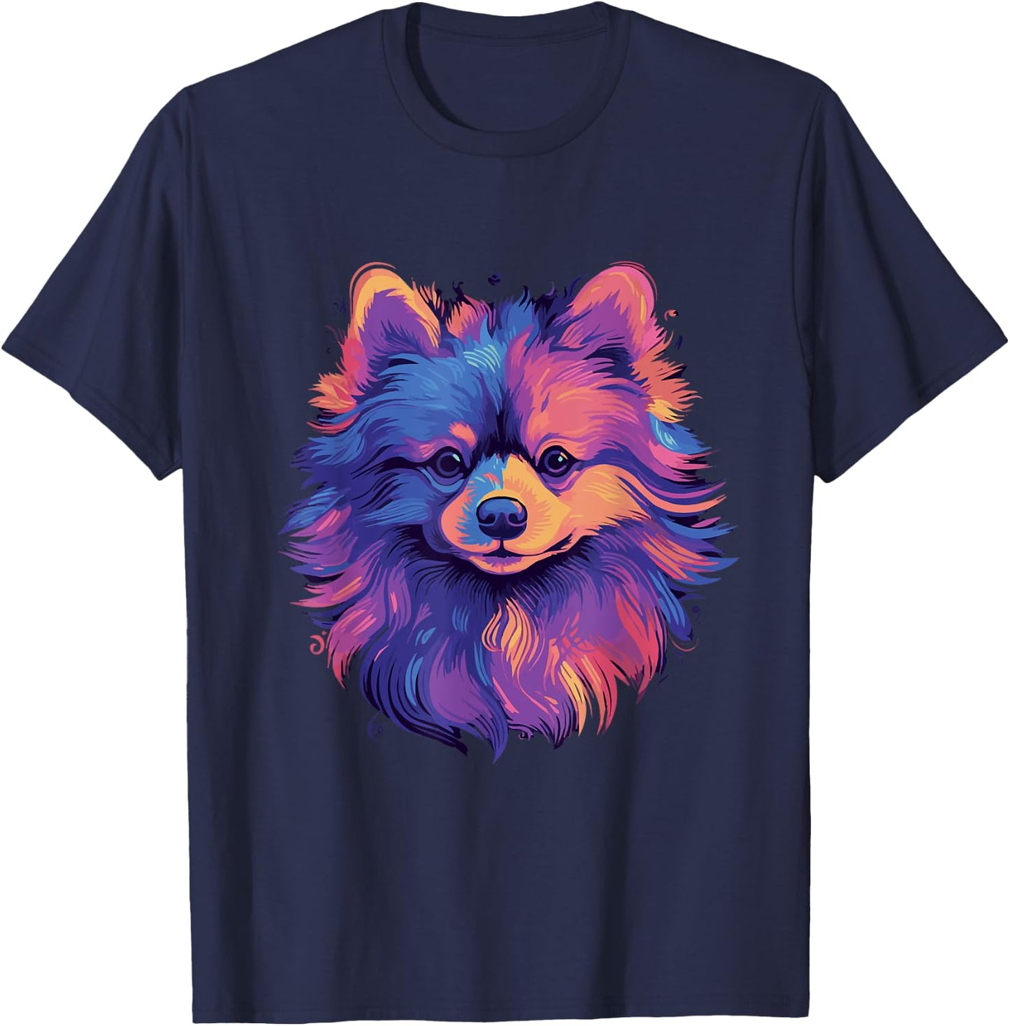 Pomeranian Color T-Shirt - T-Shirt | Navy
