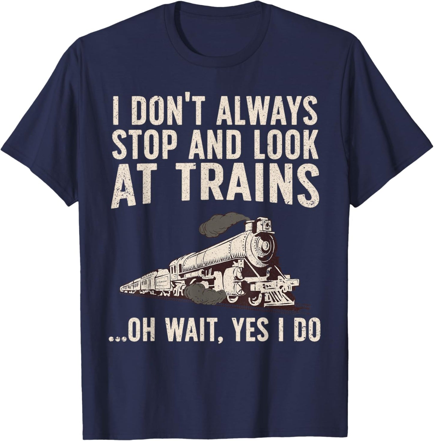 Cool Trains Women Train Collector Railroad Engine T-Shirt - T-Shirt | Navy