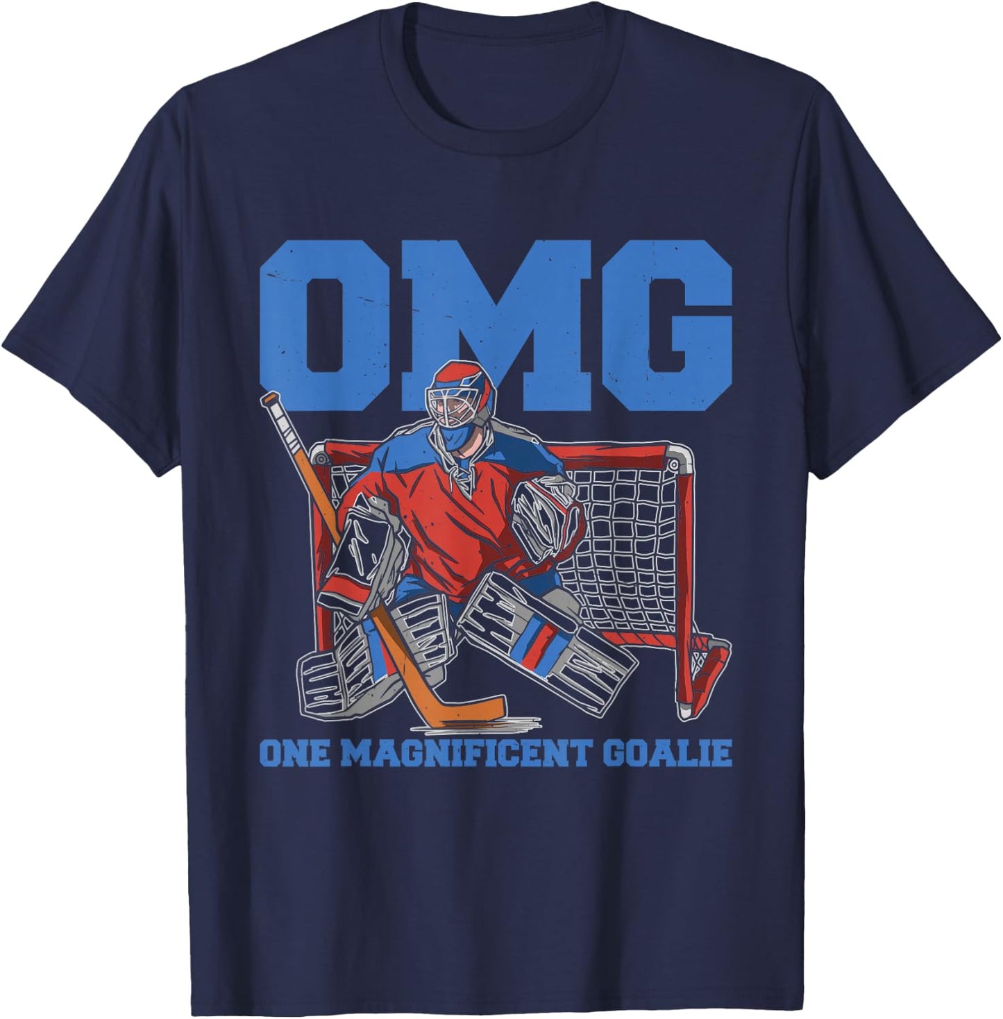 Ice Hockey Goalie T-Shirt - T-Shirt | Navy
