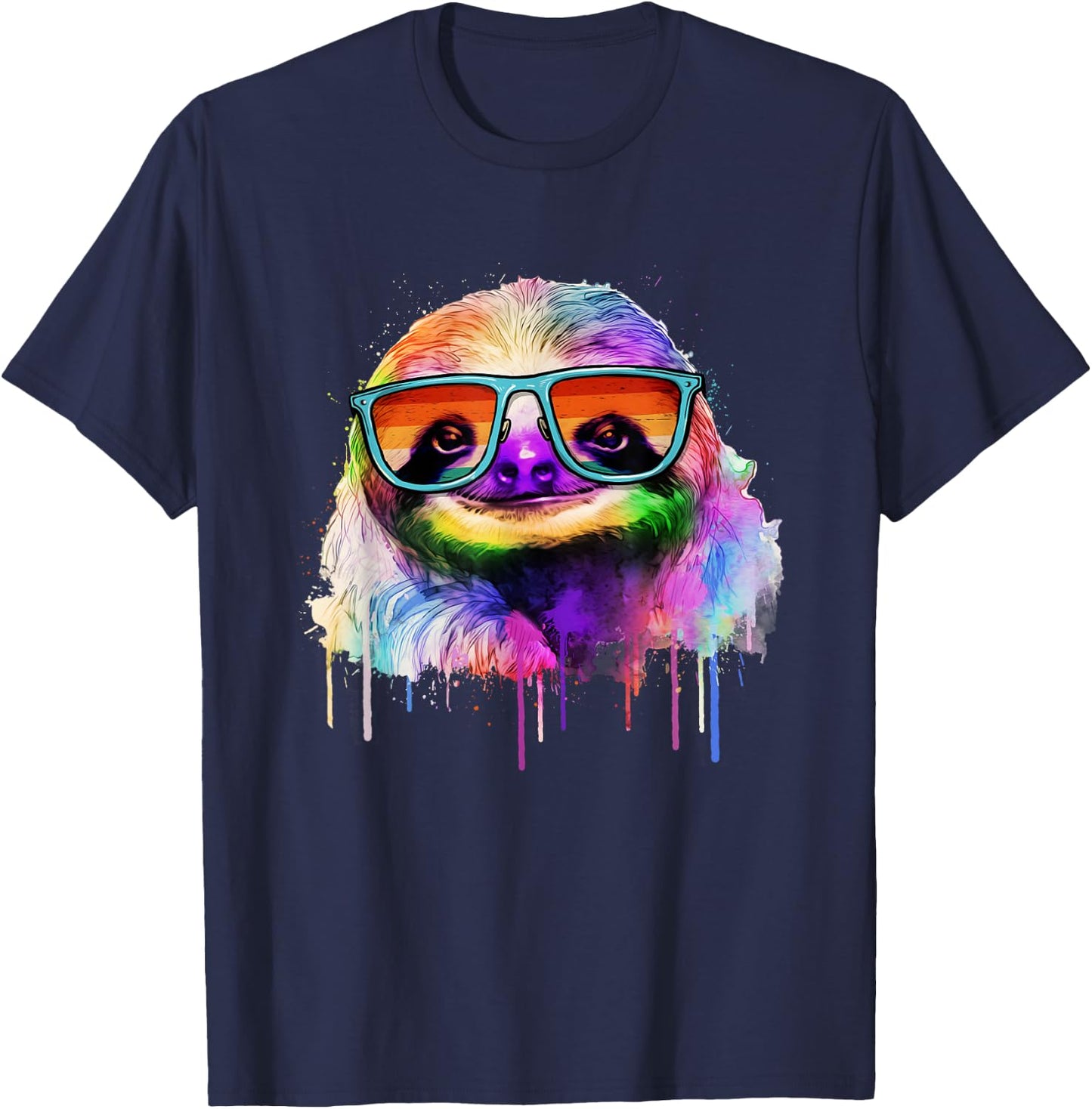 Sneaking Sloth - Wildlife Animal Lover Zookeeper Zoologist T-Shirt - T-Shirt | Navy