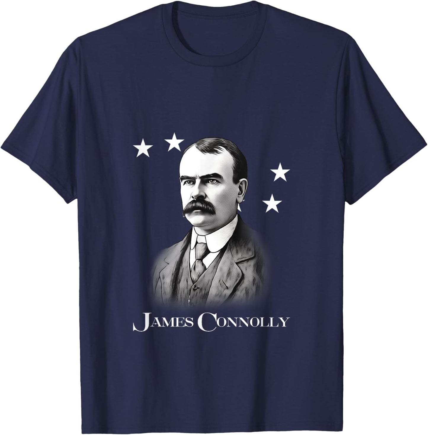 James Connolly - Irish Republican Socialist T-Shirt - T-Shirt | Navy