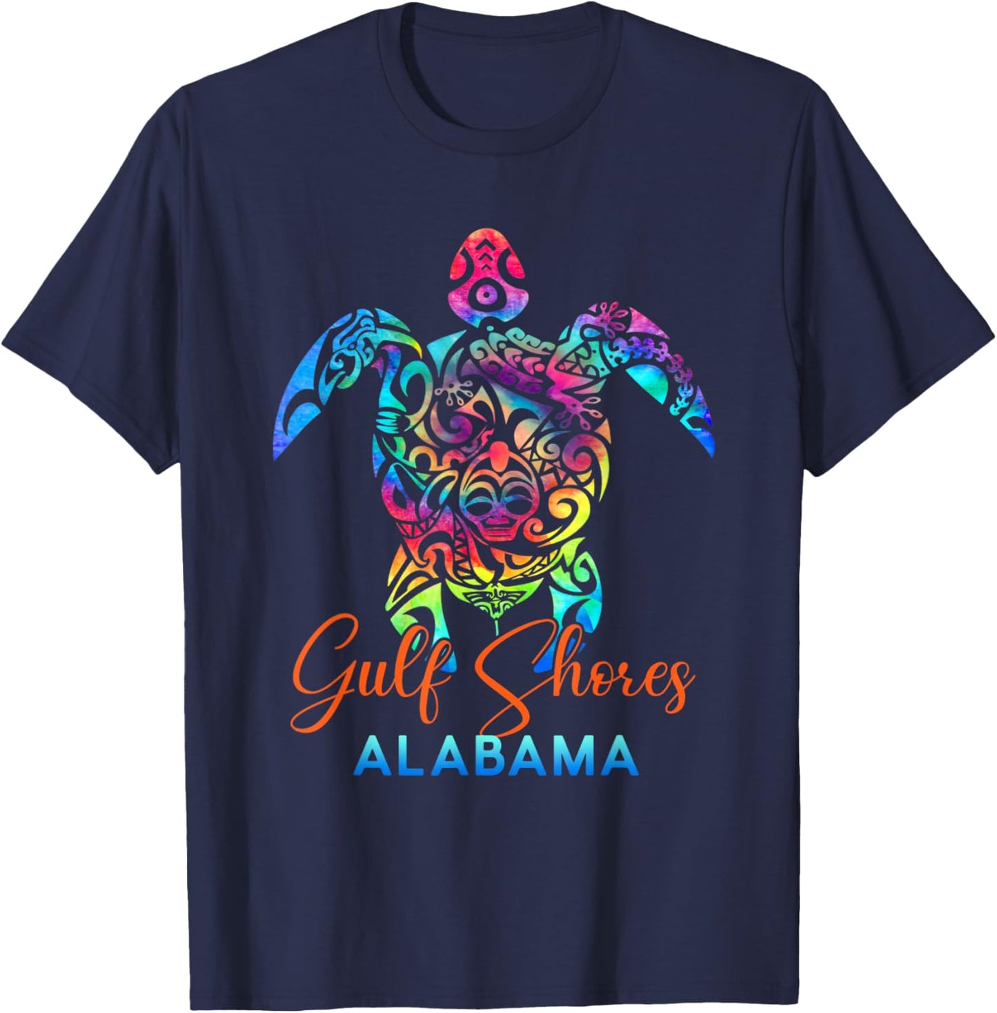 Gulf Shores Alabama Sea Turtle Family Vacation Summer 2025 T-Shirt - T-Shirt | Navy