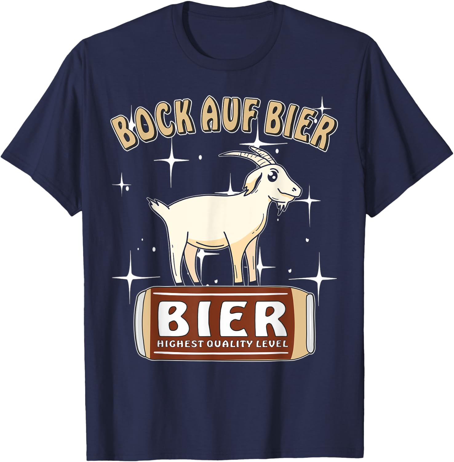 Bock auf Beer Bock Beer Drinker Beer Can T-Shirt - T-Shirt | Navy