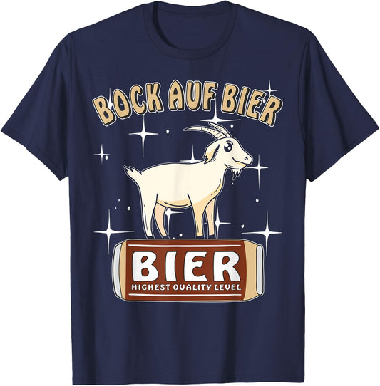 Bock auf Beer Bock Beer Drinker Beer Can T-Shirt - T-Shirt | Navy