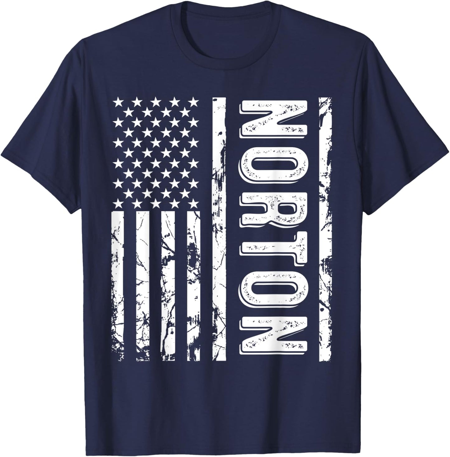 Norton Last Name Funny Surname Team Norton Family Reunion T-Shirt - T-Shirt | Navy