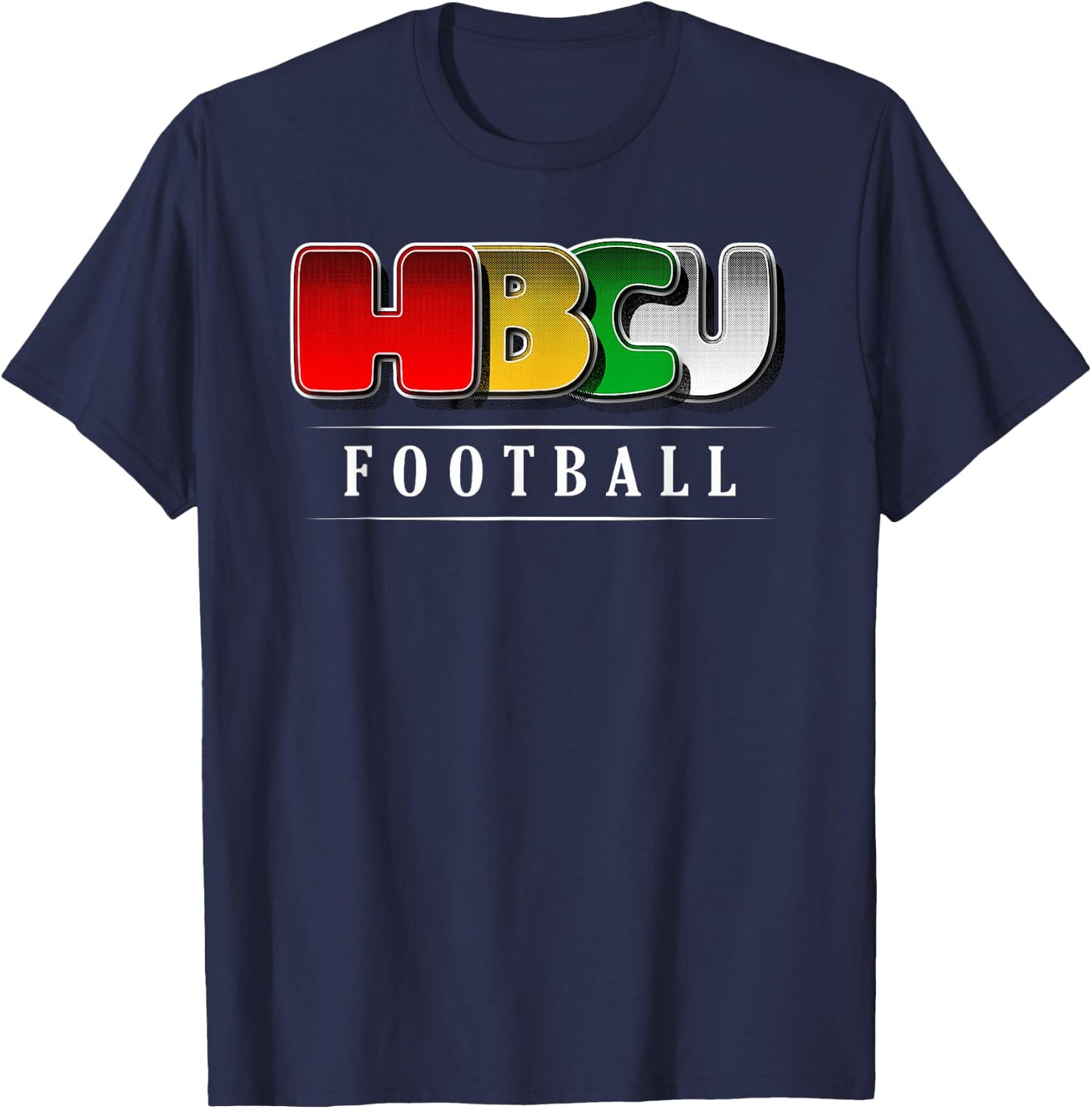 HBCU Football | Black College Football Pride T-Shirt - T-Shirt | Navy