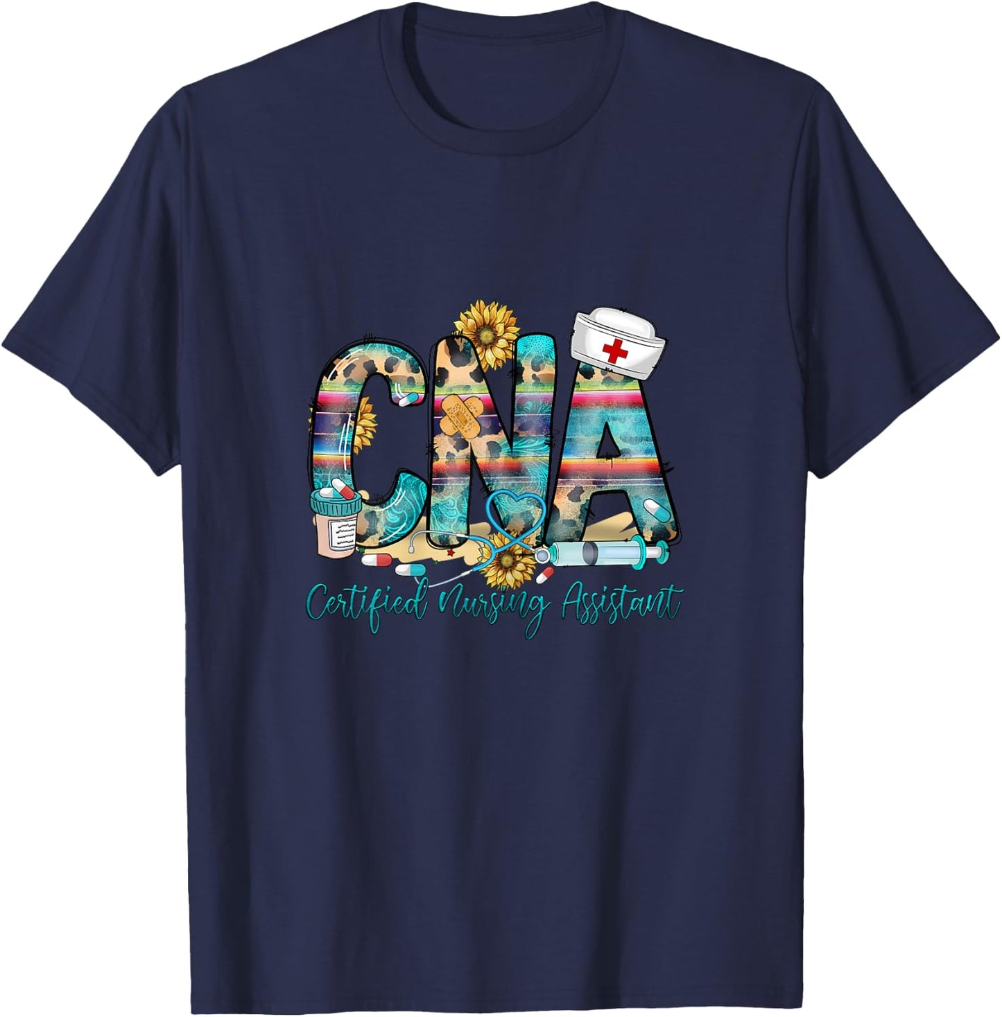 Certified Nursing Assistant CNA T-Shirt - T-Shirt | Navy
