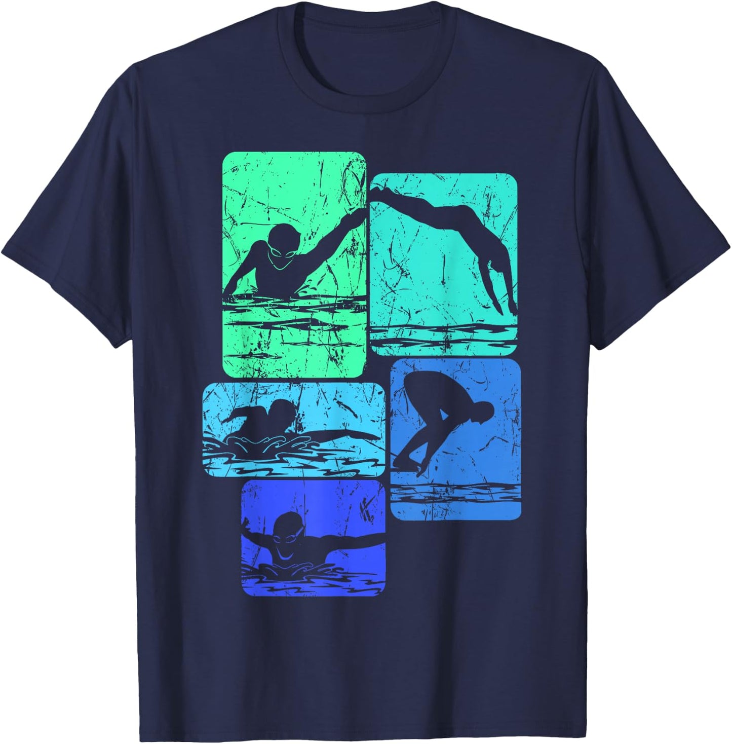 Swimming Swimmers T-Shirt - T-Shirt | Navy