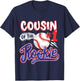 Cousin of Rookie 1st Baseball Birthday Party Theme Matching T-Shirt - T-Shirt | Navy