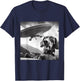 Wiener Dog Selfie With UFOs - Funny Flying Alien Dachshund T-Shirt - T-Shirt | Navy