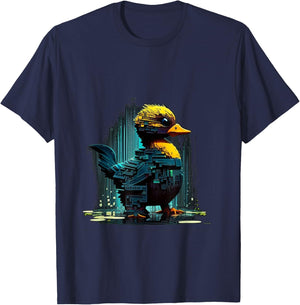Cool cyber Duck T-Shirt - T-Shirt | Navy