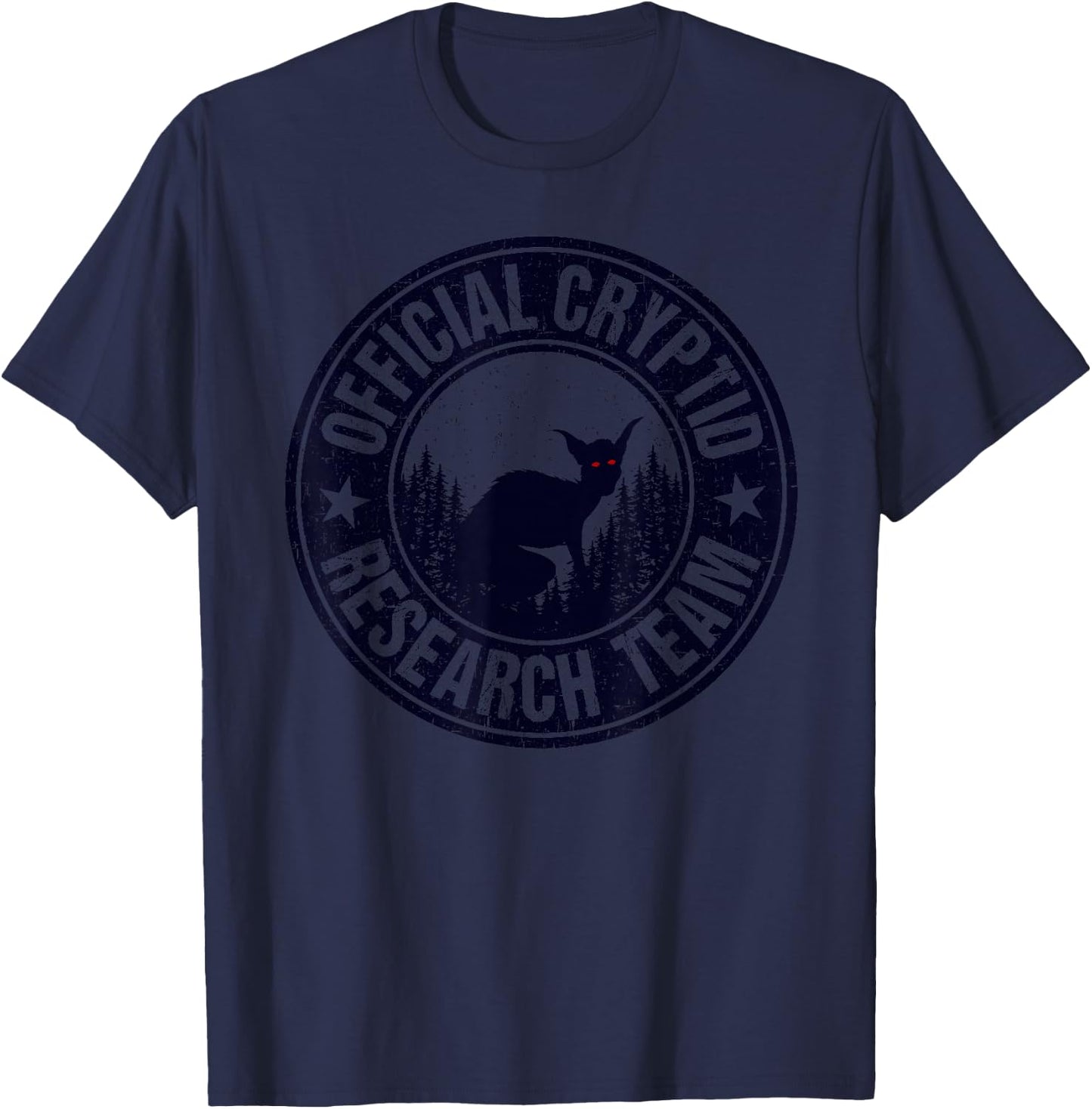Official Cryptid Research Team Cryptozoology El Chupacabra T-Shirt - T-Shirt | Navy