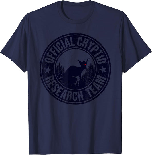 Official Cryptid Research Team Cryptozoology El Chupacabra T-Shirt - T-Shirt | Navy