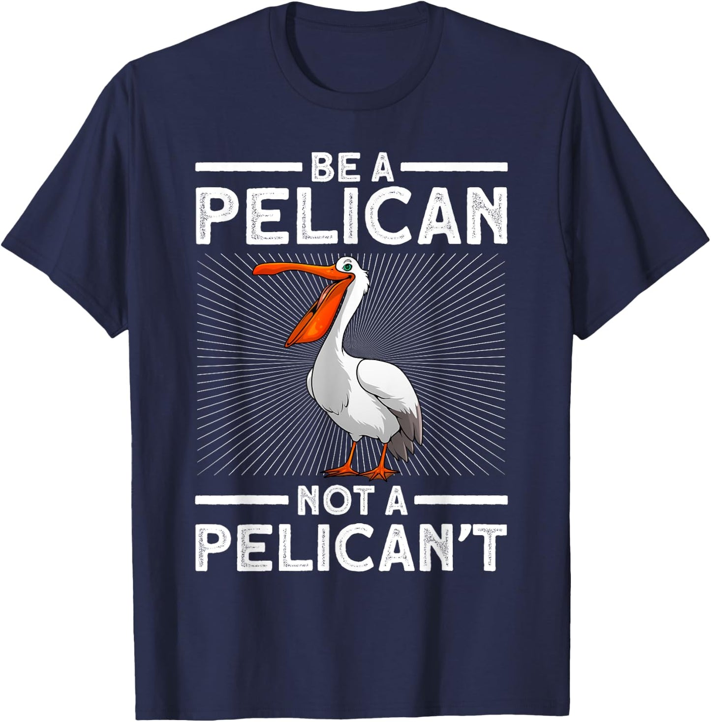 Funny Pelican Art Women Toddlers Pelican Bird Lovers T-Shirt - T-Shirt | Navy