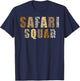 Safari Art Women Zoologist African Print Zoo Safari T-Shirt - T-Shirt | Navy