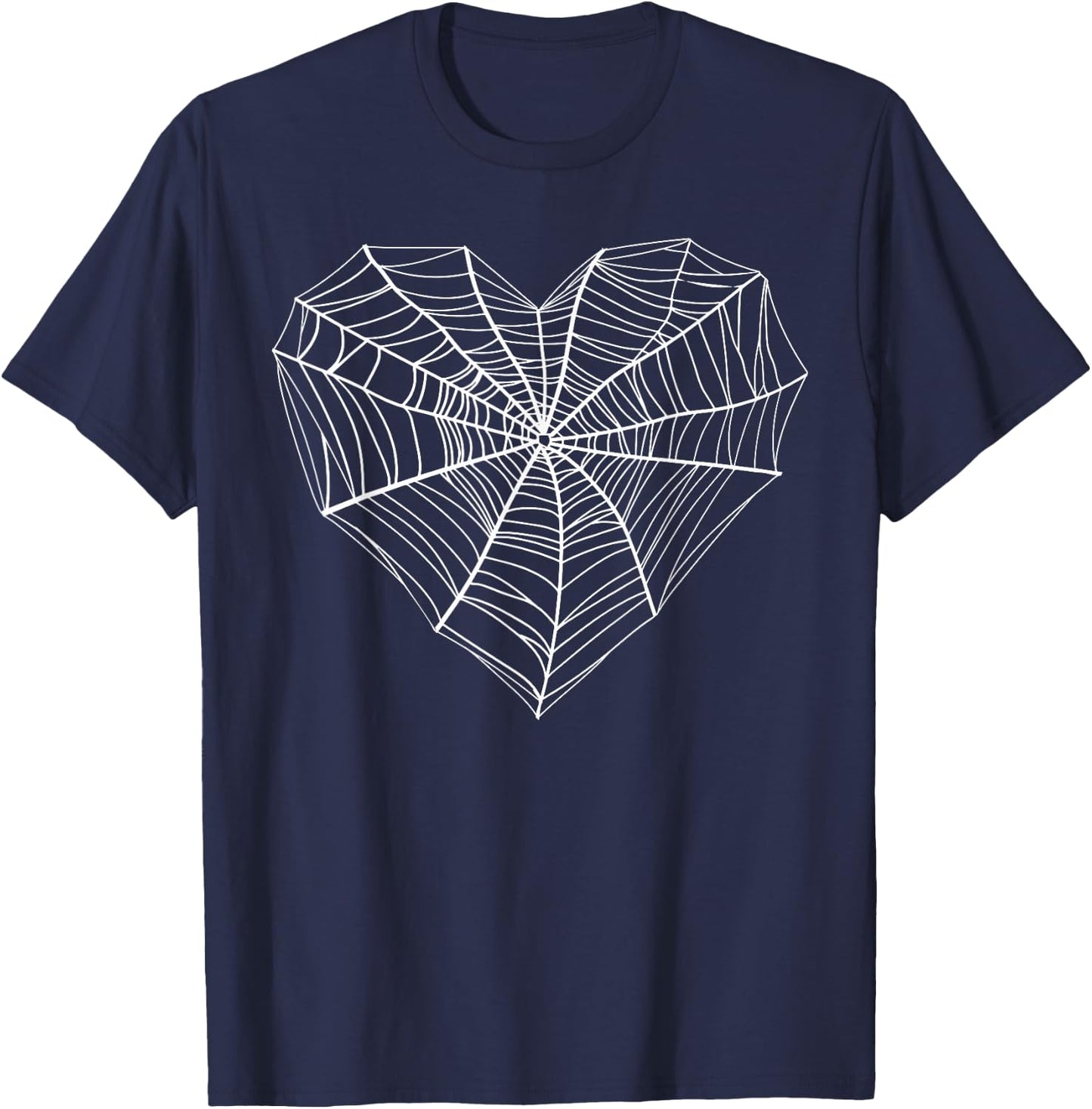 Funny Spider Web Design Women Kids Insect Web Lovers T-Shirt - T-Shirt | Navy