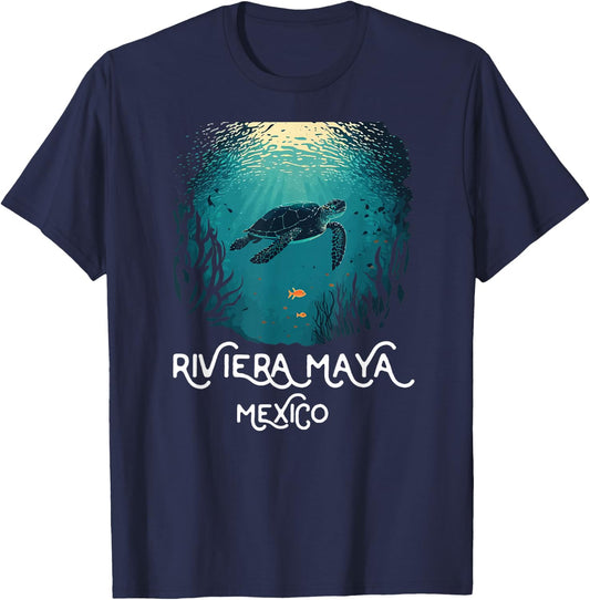 Riviera Maya Mexico Vacation T-Shirt - T-Shirt | Navy