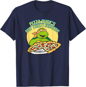Michelangelo - Pizza Dude T-Shirt - T-Shirt | Navy