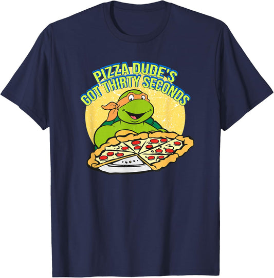 Michelangelo - Pizza Dude T-Shirt - T-Shirt | Navy