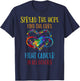 Fight Cancer In All And Every Color - Ribbons Flower Heart T-Shirt - T-Shirt | Navy