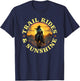 Country Trail Rides and Sunshine, Horse Riding Cowgirl T-Shirt - T-Shirt | Navy