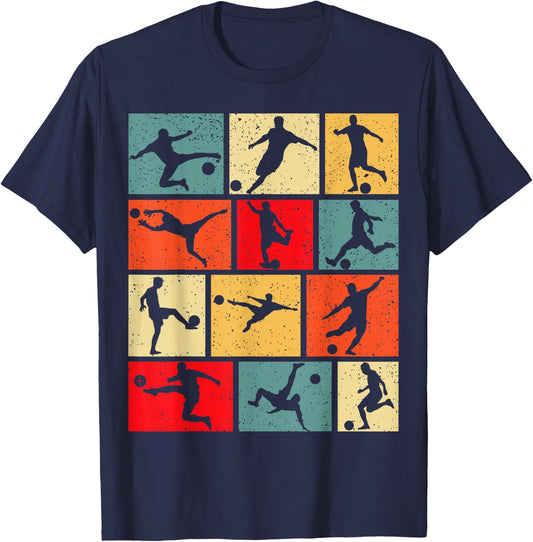 Soccer Boys Kids Men T-Shirt - T-Shirt | Navy