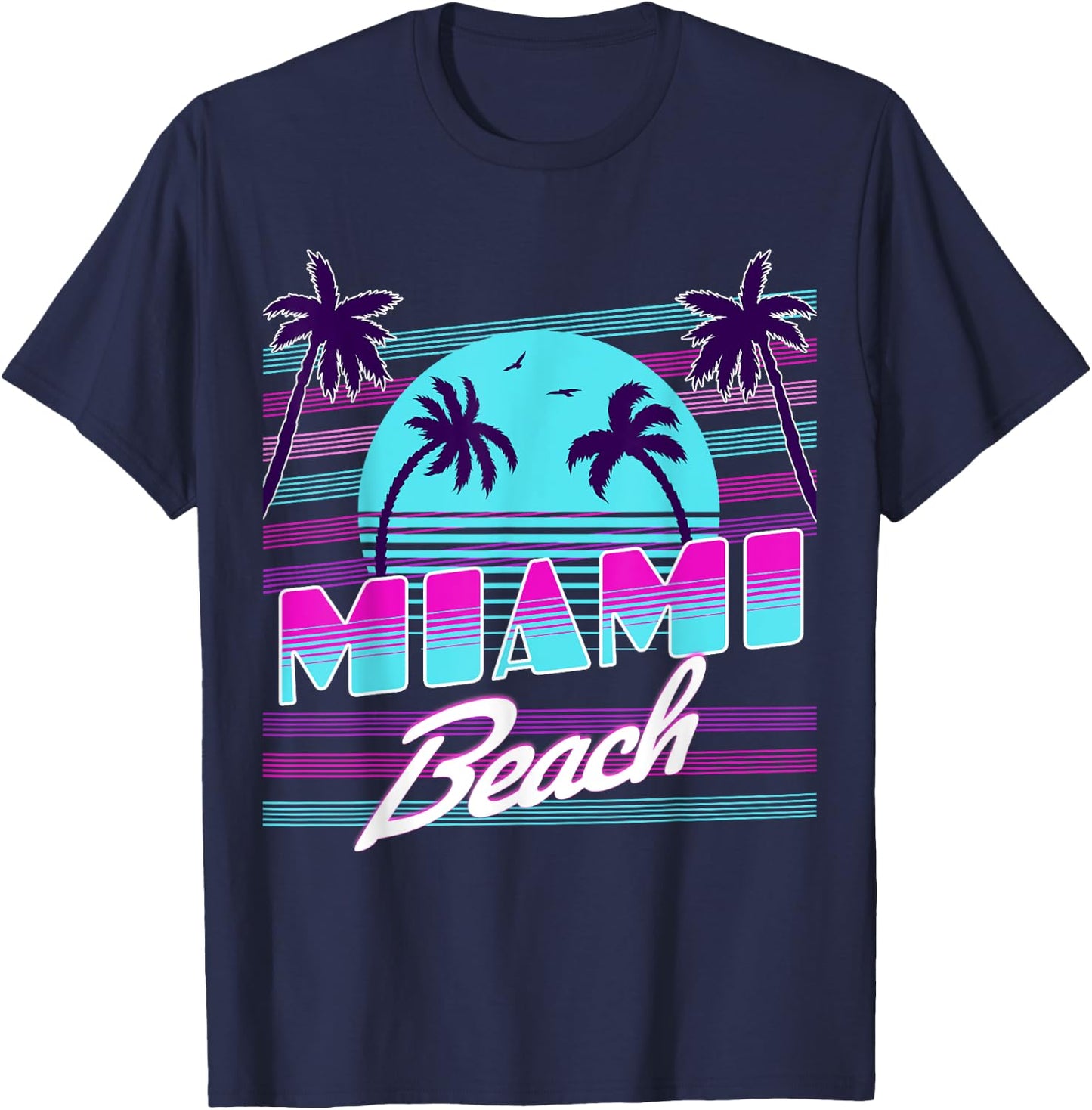 Miami Florida T-Shirt - T-Shirt | Navy
