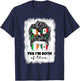 Half Mexican And Irish Mexico Ireland Flag Girl T-Shirt - T-Shirt | Navy