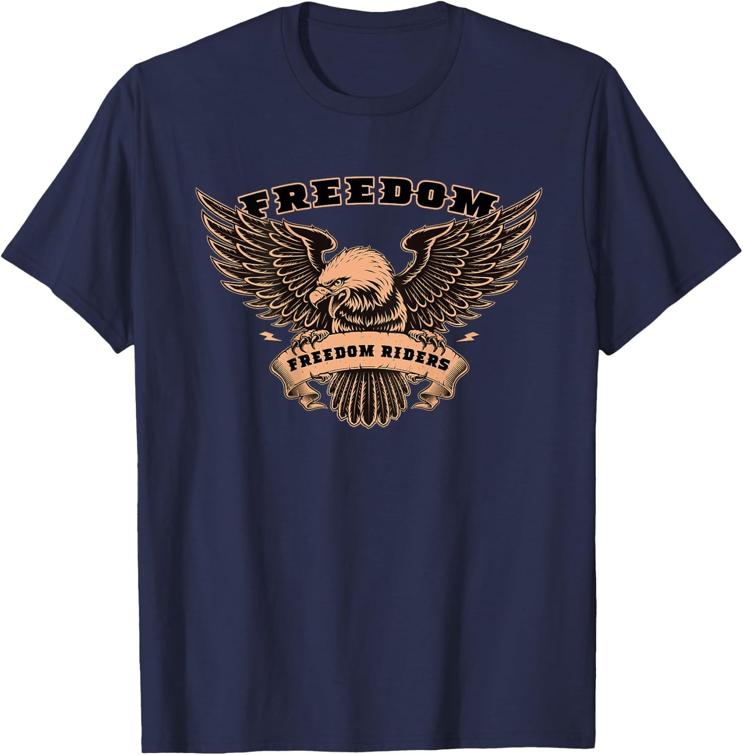 Freedom Riders Emblem (Official) T-Shirt - T-Shirt | Navy