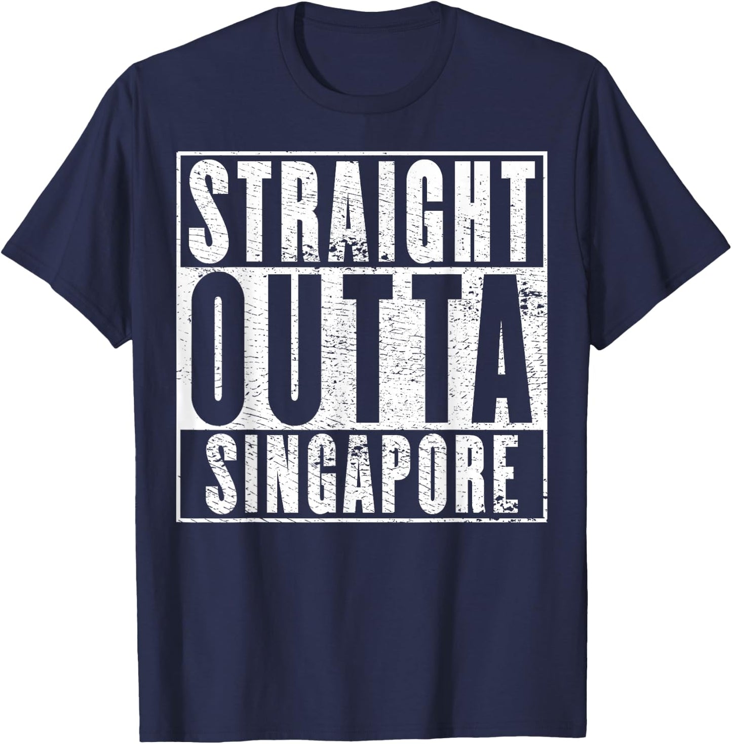 Straight Outta Singapore T-Shirt - T-Shirt | Navy