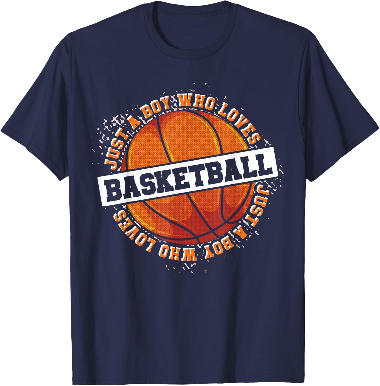 Basketball Fan Basketball Player Boys Sport Basketball T-Shirt - T-Shirt | Navy