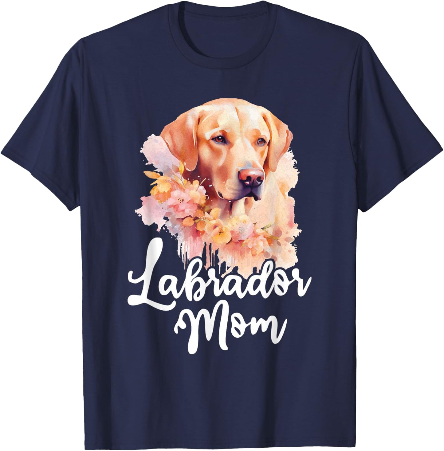 Labrador Mom - Retro Dog Owner Pet Canine Lover T-Shirt - T-Shirt | Navy