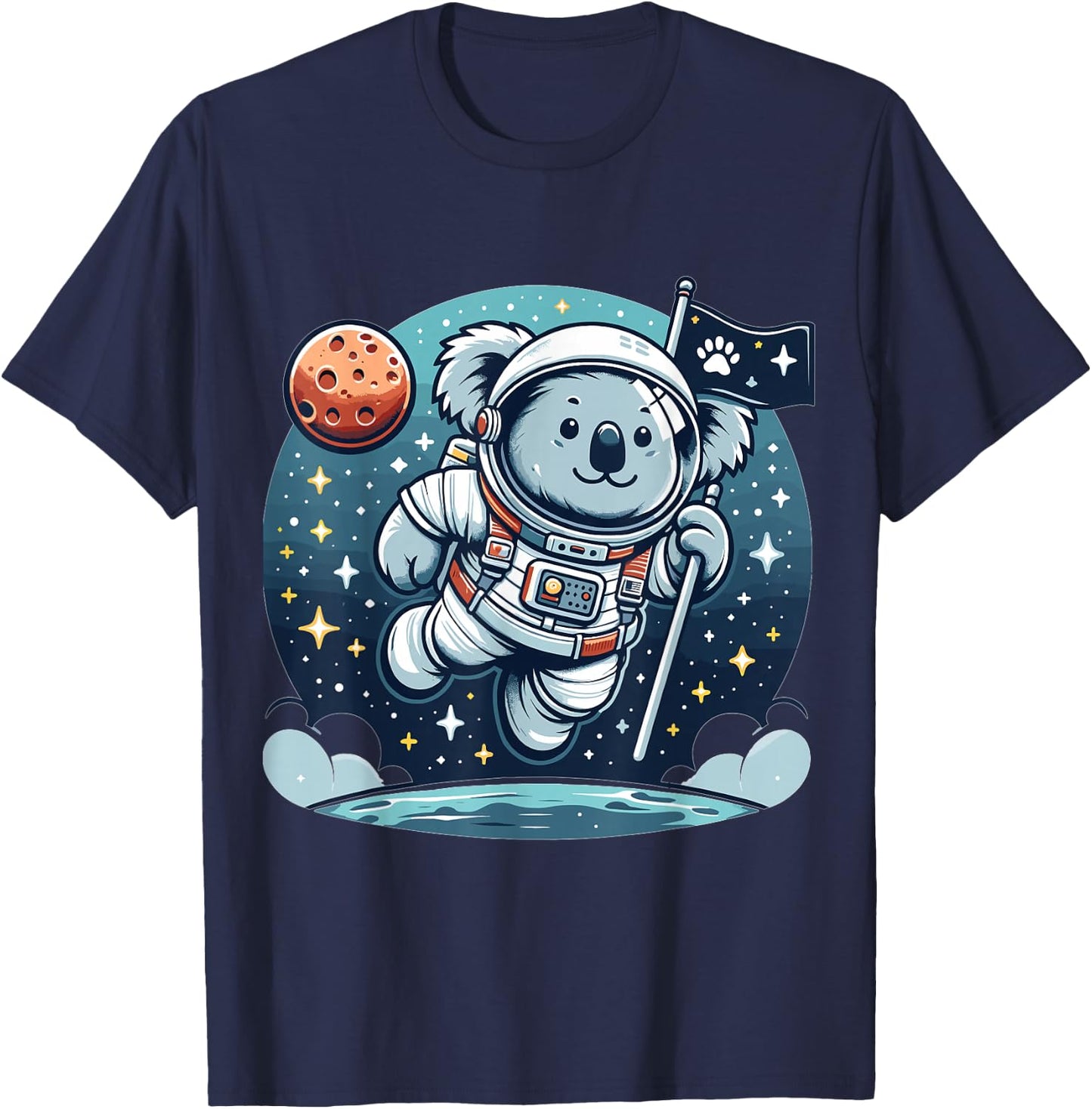Astronaut Koala Bear for Koala Bear lovers and Koala Bear T-Shirt - T-Shirt | Navy