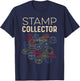 Stamp Collector World Traveler T-Shirt - T-Shirt | Navy