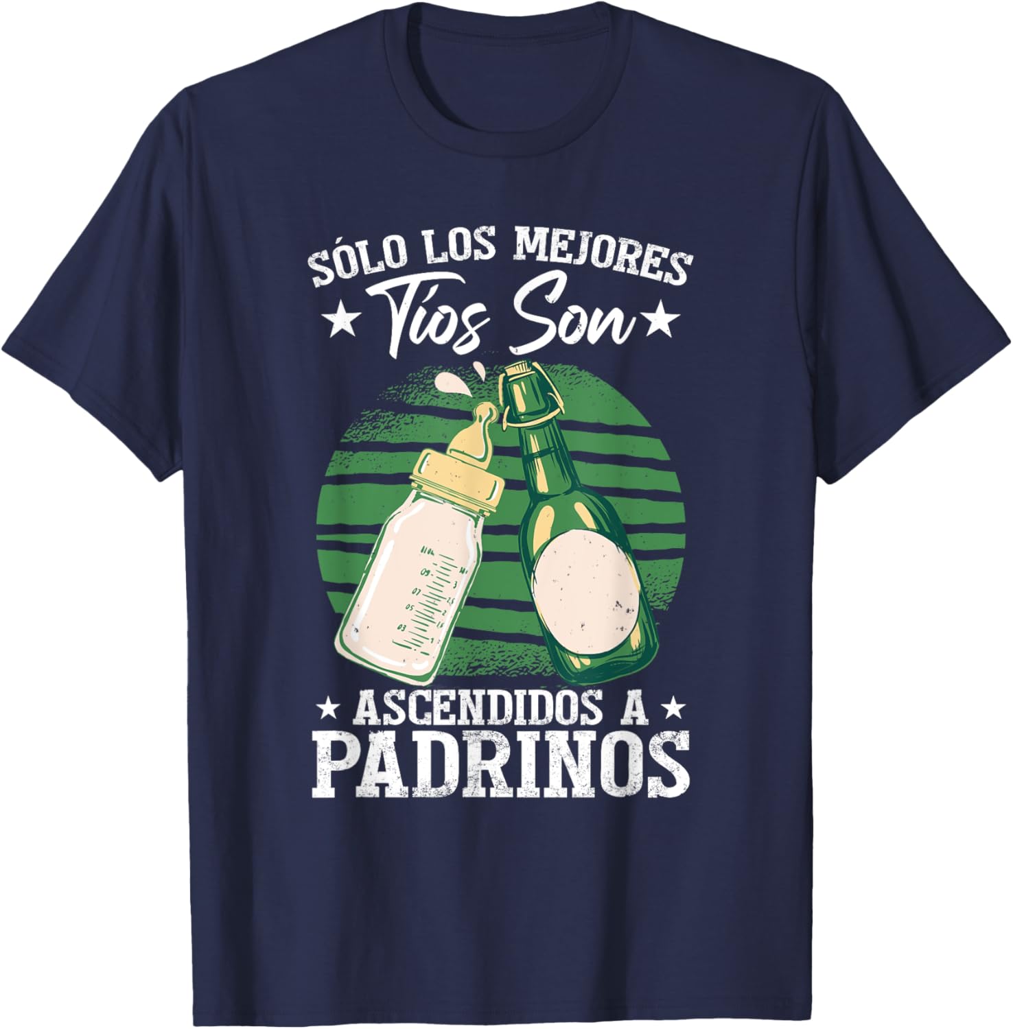 Sólo Los Mejores Tíos Son Ascendidos A Padrinos T-Shirt - T-Shirt | Navy