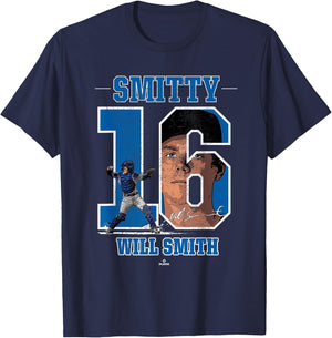 Smitty Will Smith Will Smith LA Los Angeles MLBPA T-Shirt - T-Shirt | Navy