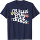 Retro Groovy Im ELSIE Doing ELSIE Things Funny Mother's Day T-Shirt - T-Shirt | Navy