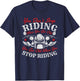 Motorcycle Men Motorbike Rider Biker T-Shirt - T-Shirt | Navy